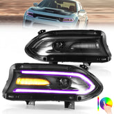 VLAND LED Headlights For 2015-2023 Dodge Charger RGB Style